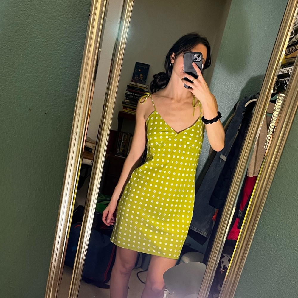 Yellow Polka Dot Dress
